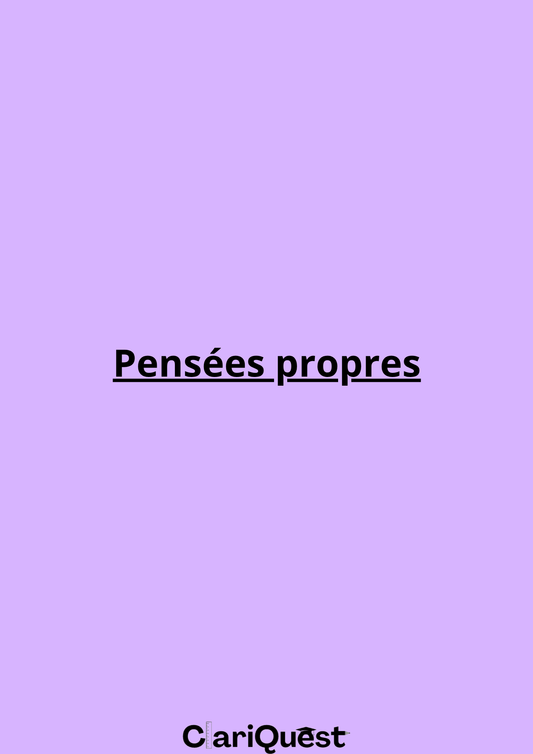 Pensées propres